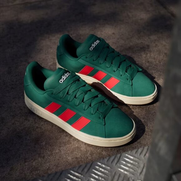 adidas Grand Court Alpha 00s Lifestyle Sportwear Retro Suede Foam Trainer JI1713 - Picture 3 of 11